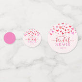 Rode Roze Harten Valentijnsdag Bruiloft Confetti (Voorkanten)