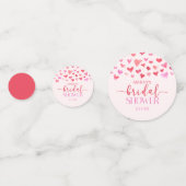 Rode Roze Harten Valentijnsdag Bruiloft Confetti (Achterkanten)