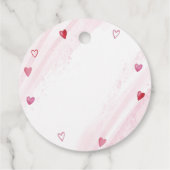 Rode & Roze Harten XOXO Valentijnse Labels Gift (Achterkant)