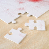  rode roze illustratie bloemen Kunst Legpuzzel (Zijkant)