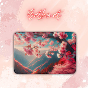 Rode & Roze Kersenbloesem Badmat