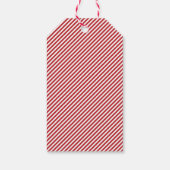 Rode Roze Kerstmis Verjaardag Dank u Favor Cadeaulabel (Achterkant)