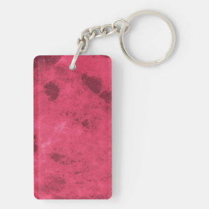 Rode roze liefde geïnspireerd op brute abstracte d sleutelhanger