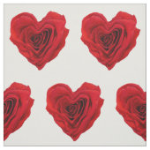 Rode roze met een hartvorm stof (Swatch)