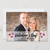 Rode roze met een scherven hart Valentijnsdagfotok (Voorkant)