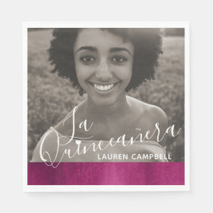 Rode roze moderne kunst La Quinceañera foto Servet