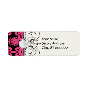 rode roze moerasklep etiket