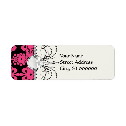 rode roze moerasklep etiket (Voorkant)