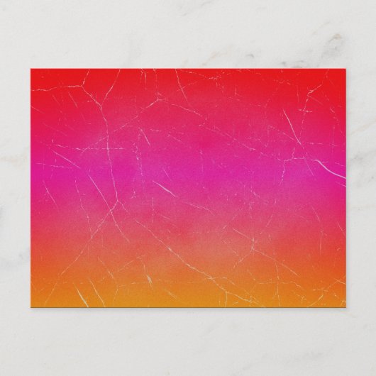 Rode roze Oranje gradiënt Abstracte Kunst Briefkaart (Voorkant)