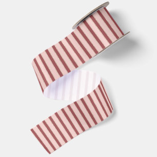 Rode Roze Strepen Kerst Lint
