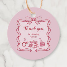 Rode Roze Strik Galentine's Feest