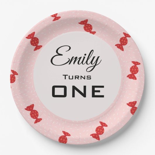 Rode & roze toffees Papier Bord (Voorkant)