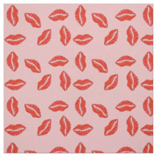 Rode roze Valentijn Lips Kiss Love Lipstick Kisses Stof