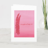 Rode Roze Veren Trouwuitnodigingen Kaarten (Achterkant)