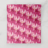 Rode roze vlag iris waterverf gast plaats kaarten (Binnenkant ongevouwen)