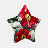 rode, roze vleermuis / melkbloemen keramisch ornament (Rechts)