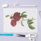 rode rozen #1 Bloemen papier voor weefselprobleme (Craft)