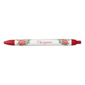  rode rozen Aangepaste Ink Pen (Voorkant)