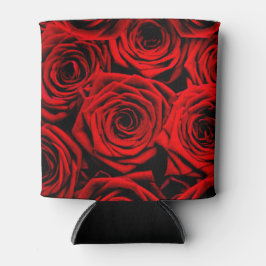 Rode rozen blikjeskoeler