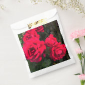Rode rozen bloeien bedankzakje (Gezegeld)