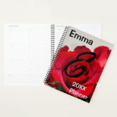 Rode Rozen Bloem Foto Planner (Display)