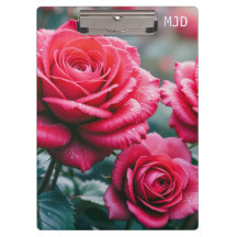 Rode Rozen Bloemen Geborduurde Tuinliefhebber's