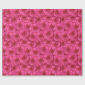 Rode rozen, bloemen, rood, liefde cadeaupapier (Vlak)