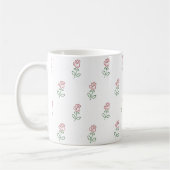 Rode rozen, bloemenmotief, Rozen Koffiemok (Links)