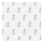 Rode rozen, bloemenmotief, Rozen Kubus (Rechts)