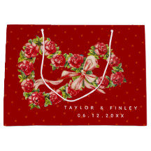 Rode Rozen Bloemhartkrans Elegant Cute Vintage