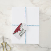 Rode Rozen Boho bruiloft Cadeaulabel (Met Touw)