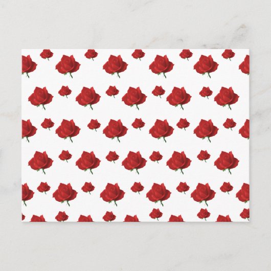 Rode rozen briefkaart (Voorkant)