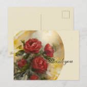 Rode Rozen Briefkaart (Voorkant / Achterkant)