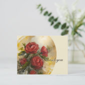 Rode Rozen Briefkaart (Staand voorkant)