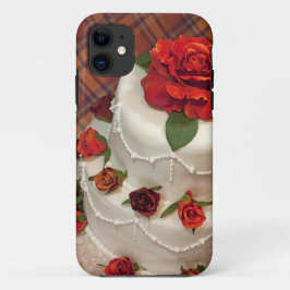 Rode rozen bruidstaart iPhone 11 hoesje