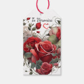  rode rozen cadeaulabel (Voorkant)