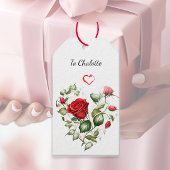  rode rozen cadeaulabel