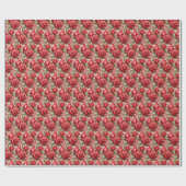 Rode Rozen Cadeaupapier (Vlak)