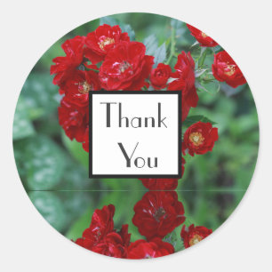 Rode Rozen Dank Je Trouwcadeau Sticker