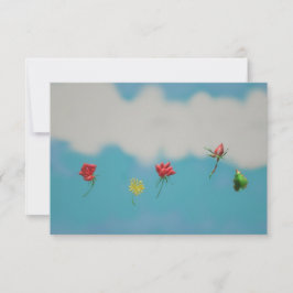 Rode rozen Dank je wel Bedankkaart