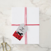 Rode Rozen Derby Feest Race Paard  Cadeaulabel (Met Touw)