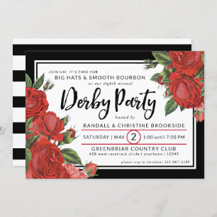 Rode rozen   Derby Party Classic Kaart