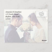 Rode rozen en een ochtendglorie Dank u toevoegen f Briefkaart (Achterkant)