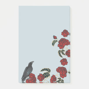 Rode rozen en Raven Post-it® Notes