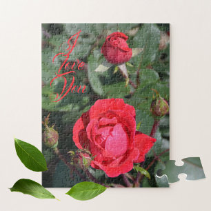 Rode rozen en Rozen knoppen Floral Photographic Legpuzzel