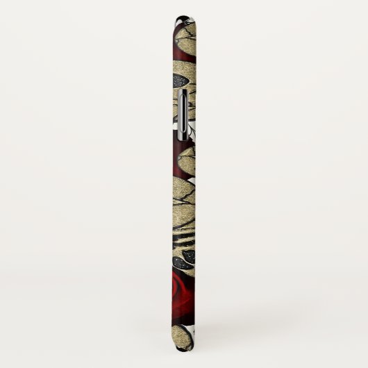 Rode rozen en zwarte rozen Case-Mate iPhone case (Achterkant / rechts)