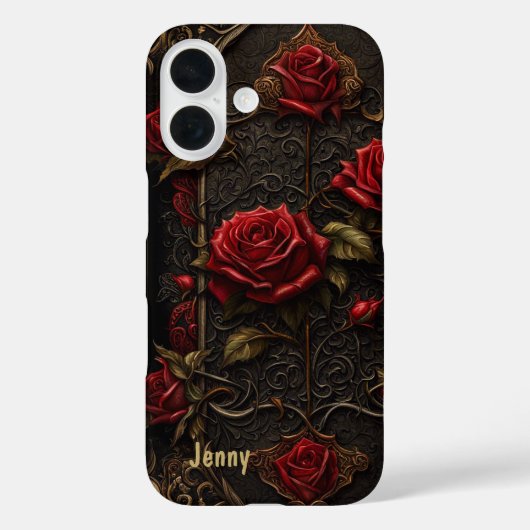 Rode Rozen Goth Gotisch Case-Mate iPhone Case (Achterkant)