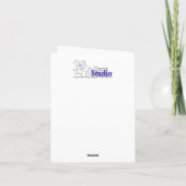 "Rode rozen" Hartelijk dank Bedankkaart (Achterkant)