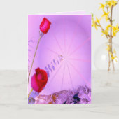 Rode Rozen - het Denken aan u Kaart (Gele Bloem)