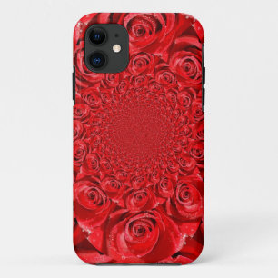 Rode Rozen Kaleidoscoop: Gelukkige Valentijnsdag K iPhone 11 Hoesje